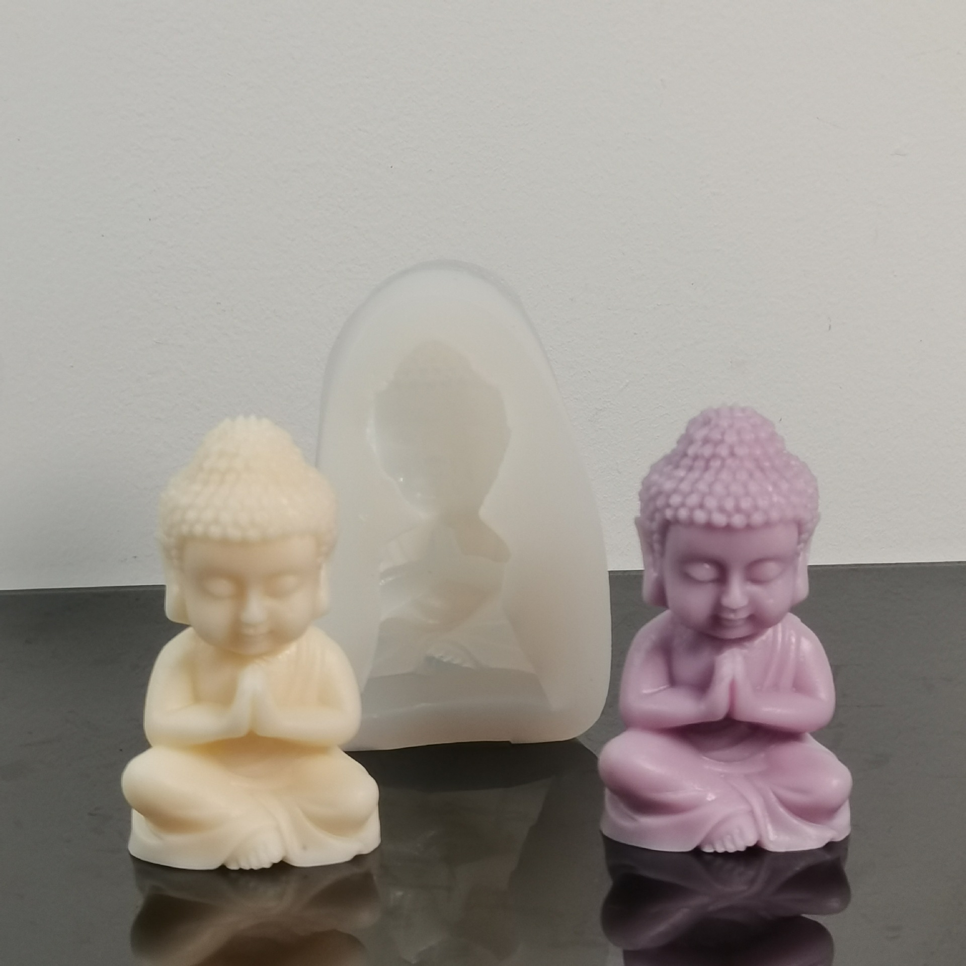 Home Fragrance Rituals - 3d Maitreya forma świeca silikonowa Diy