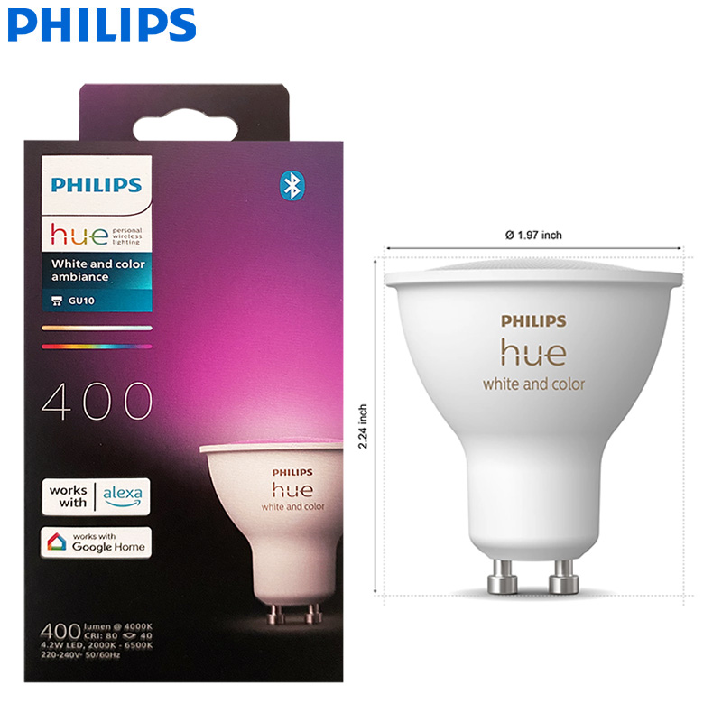 Philips Bulb Hue - Inteligentna żarówka LED Philips Hue GU10