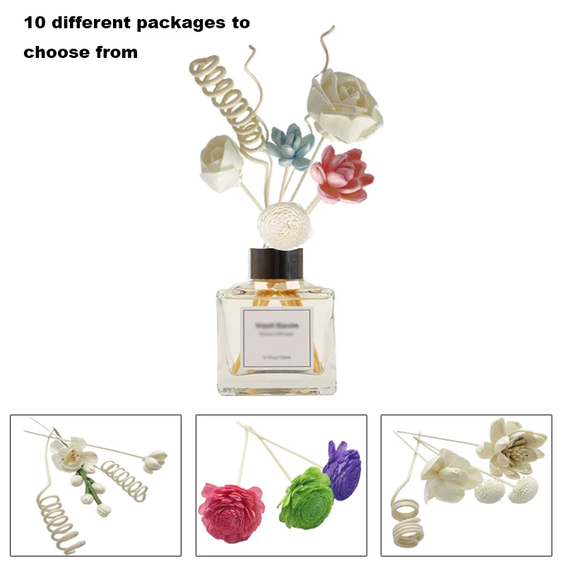 Home Fragrance Aroma Set - Zestaw sztucznych kwiatów Rattanowych pałeczek Niebezpieczne