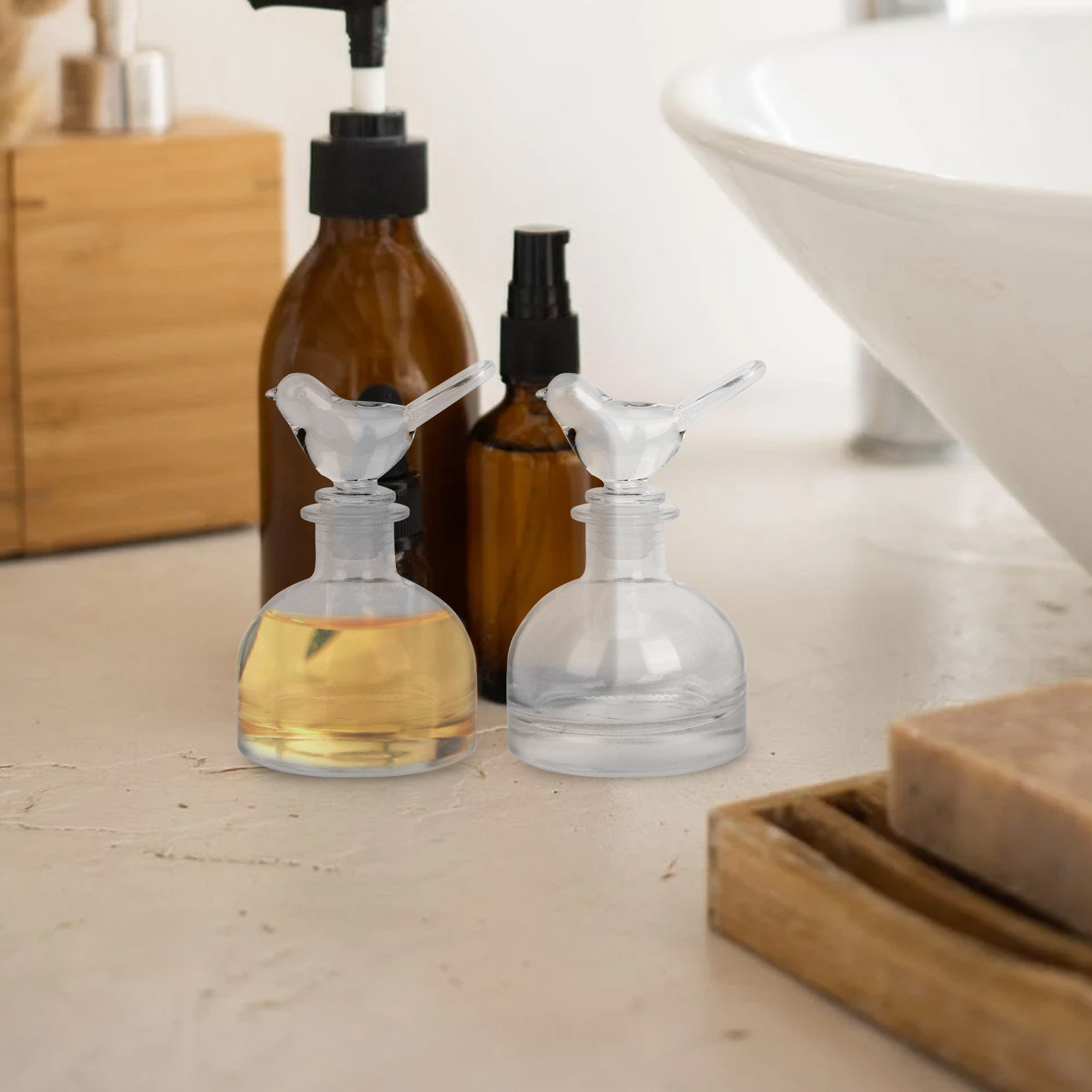 2 szt. Szklane butelki na perf – Home Fragrance Perfume recenzja i cena
