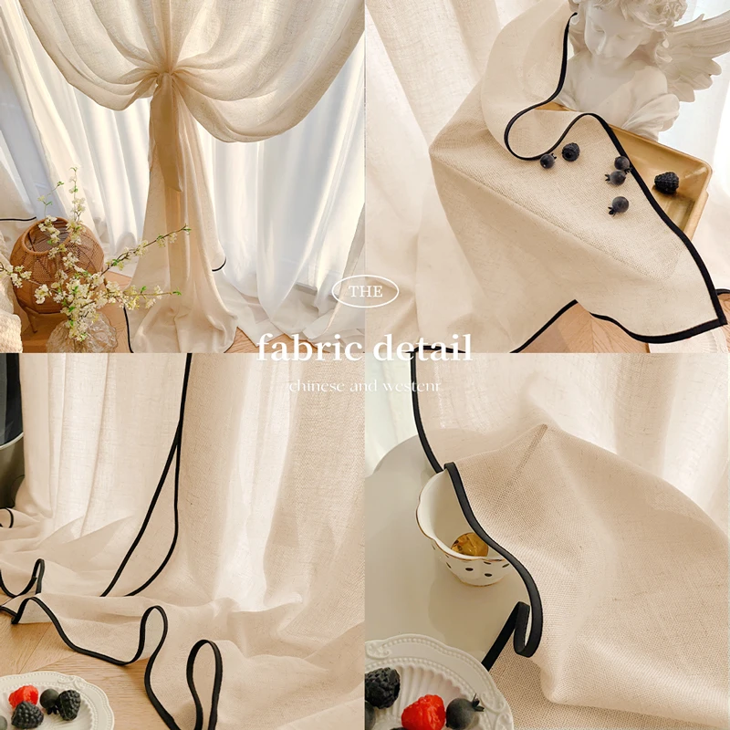 Czarne lniane firanki z gazy z – Home Fragrance Linen recenzja i cena